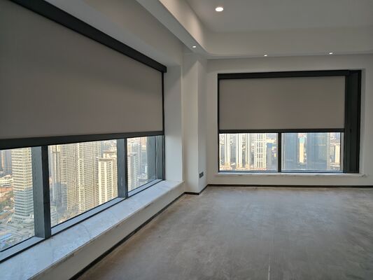 100 Series Zipper Roller Blind with Remote Control Operation for Simultaneous Control and Brand Motor Stability