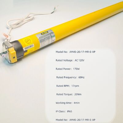 120V Waterproof Motor with Obstruction Stop Function and IP65 Rating for Outdoor Use