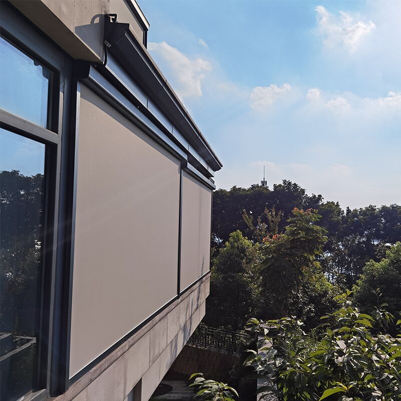 120 Series Zipper Roller Blind with Remote Control Operation and Brand Motor Stability