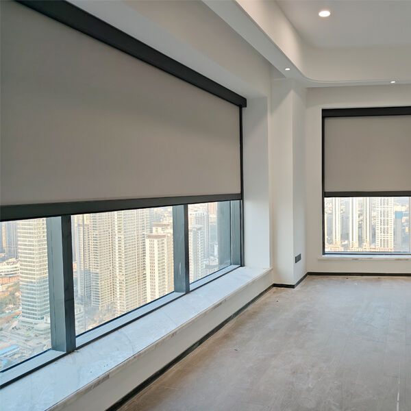 100 Series Zipper Roller Blind with Remote Control Operation for Simultaneous Control and Brand Motor Stability