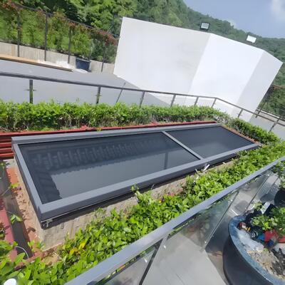 120系列 防风天幕 天井纱窗 电动